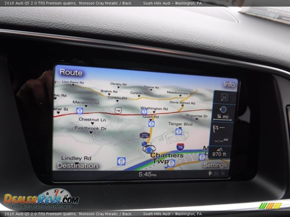 2016 Audi Q5 2.0 TFSI Premium quattro Monsoon Gray Metallic / Black Photo #23