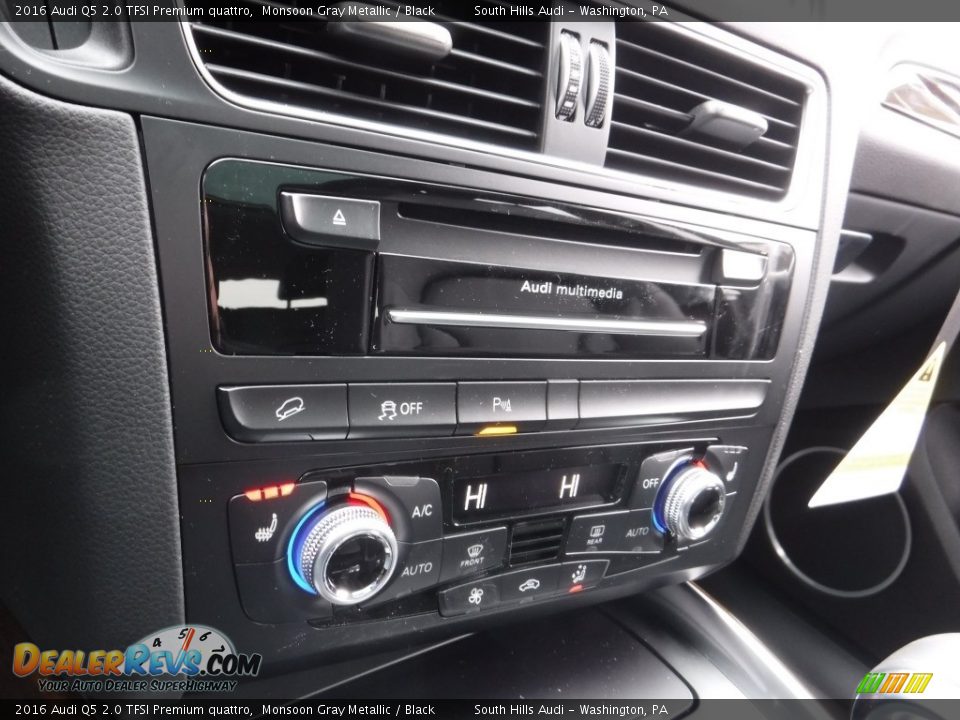 2016 Audi Q5 2.0 TFSI Premium quattro Monsoon Gray Metallic / Black Photo #25