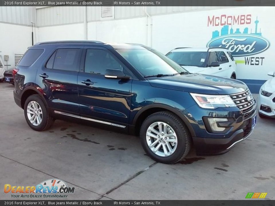 2016 Ford Explorer XLT Blue Jeans Metallic / Ebony Black Photo #1