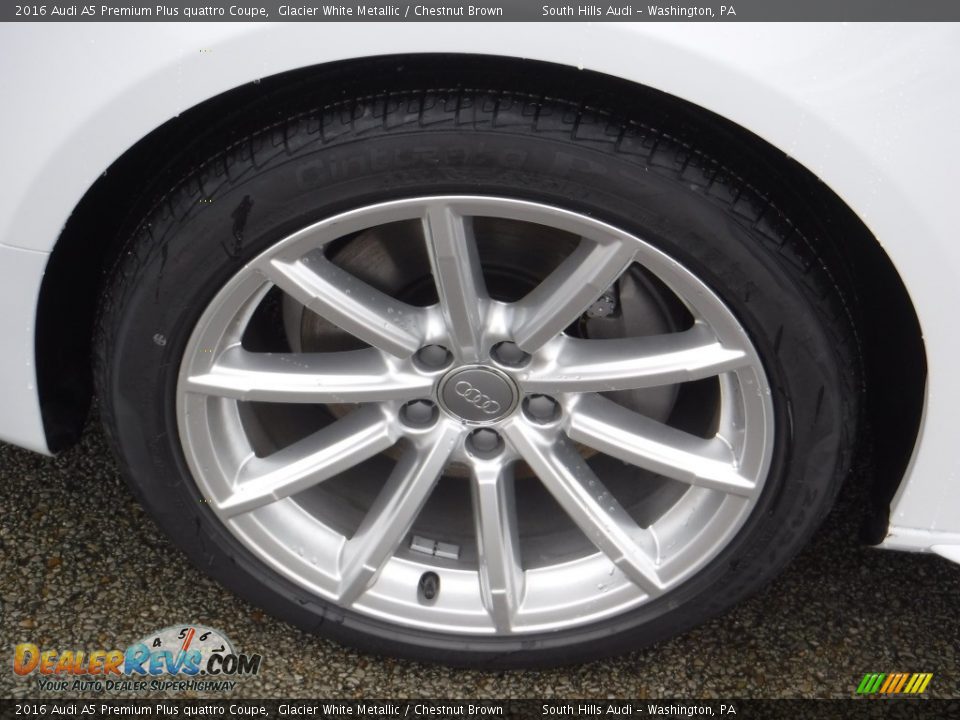 2016 Audi A5 Premium Plus quattro Coupe Glacier White Metallic / Chestnut Brown Photo #6