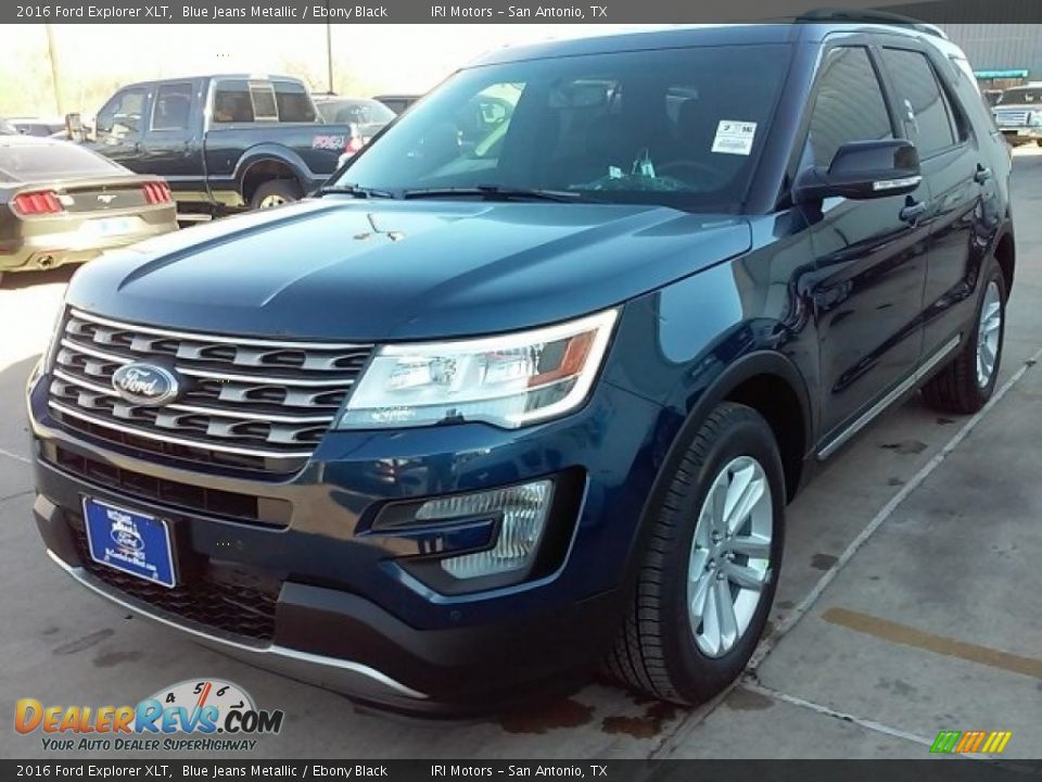 2016 Ford Explorer XLT Blue Jeans Metallic / Ebony Black Photo #7