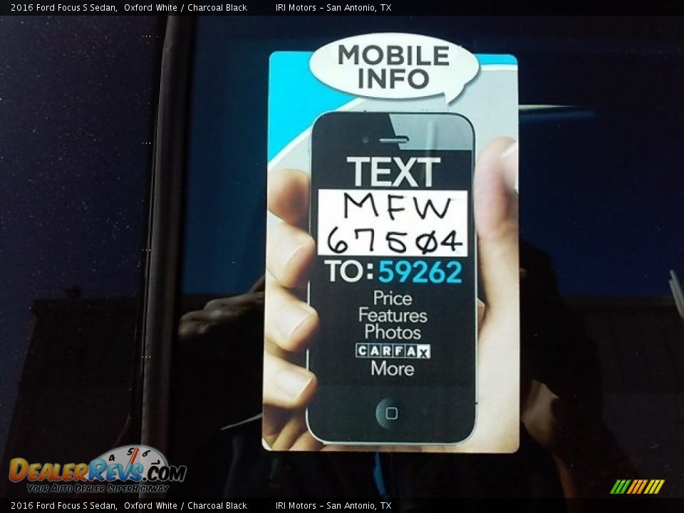 Dealer Info of 2016 Ford Focus S Sedan Photo #2