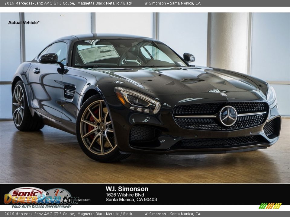2016 Mercedes-Benz AMG GT S Coupe Magnetite Black Metallic / Black Photo #1
