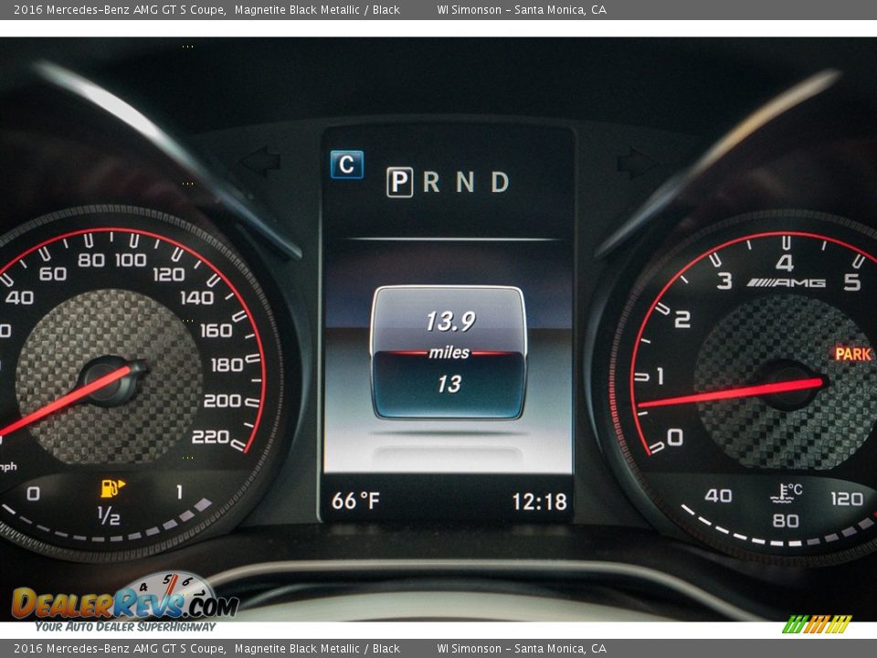 2016 Mercedes-Benz AMG GT S Coupe Gauges Photo #7