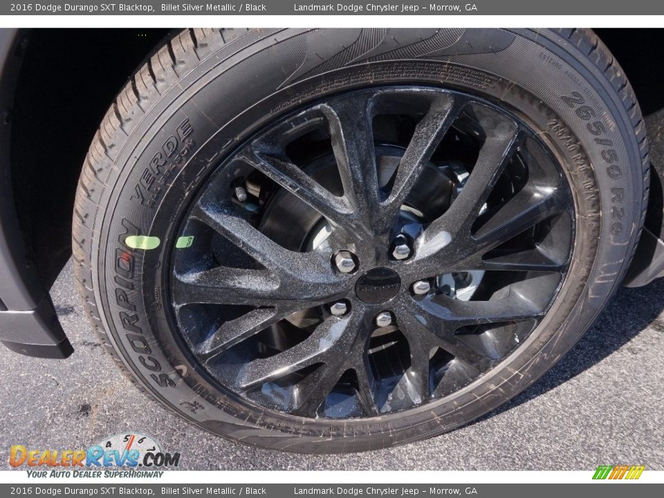 2016 Dodge Durango SXT Blacktop Billet Silver Metallic / Black Photo #5