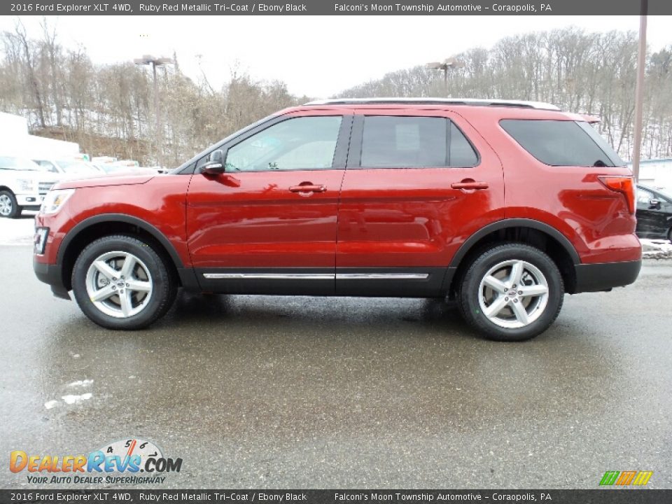 2016 Ford Explorer XLT 4WD Ruby Red Metallic Tri-Coat / Ebony Black Photo #1
