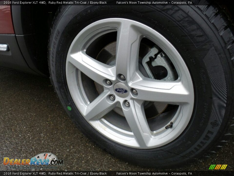 2016 Ford Explorer XLT 4WD Ruby Red Metallic Tri-Coat / Ebony Black Photo #11