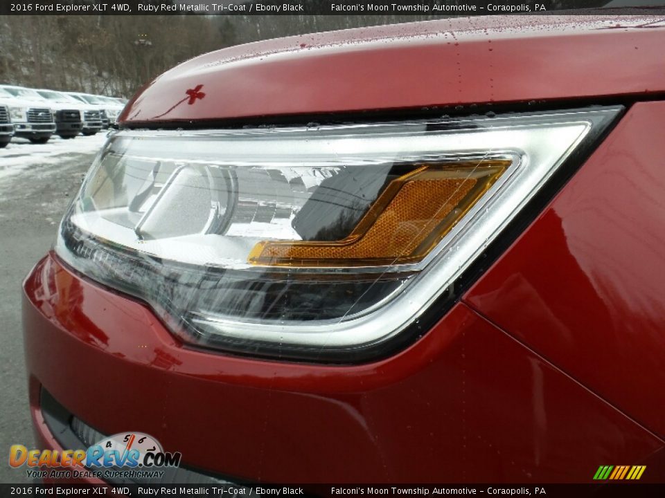 2016 Ford Explorer XLT 4WD Ruby Red Metallic Tri-Coat / Ebony Black Photo #12