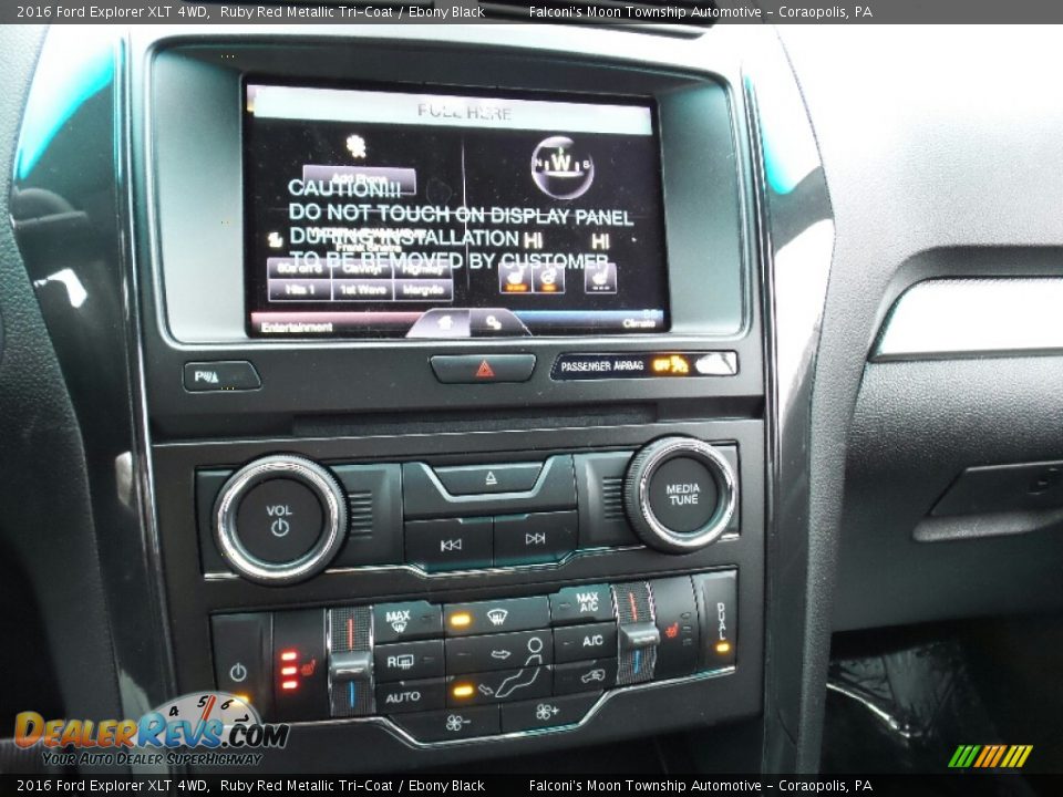 2016 Ford Explorer XLT 4WD Ruby Red Metallic Tri-Coat / Ebony Black Photo #14