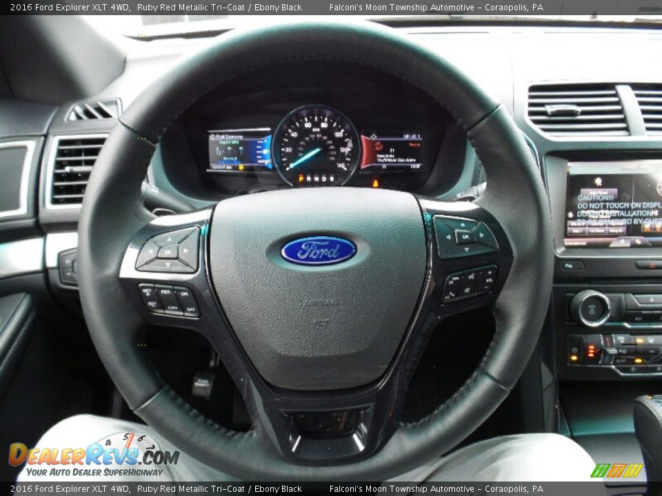 2016 Ford Explorer XLT 4WD Ruby Red Metallic Tri-Coat / Ebony Black Photo #15