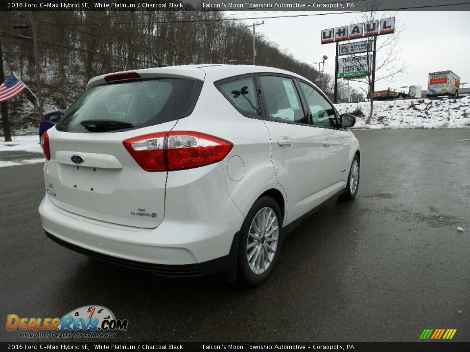 2016 Ford C-Max Hybrid SE White Platinum / Charcoal Black Photo #5