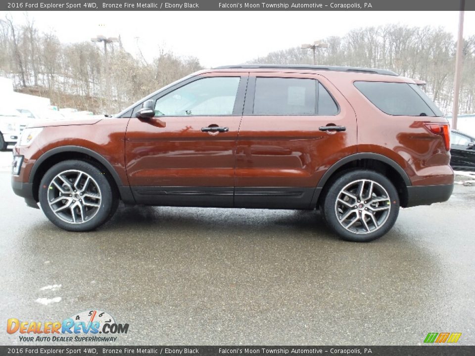 2016 Ford Explorer Sport 4WD Bronze Fire Metallic / Ebony Black Photo #1