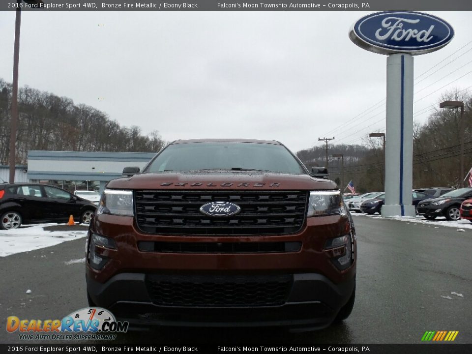 2016 Ford Explorer Sport 4WD Bronze Fire Metallic / Ebony Black Photo #2
