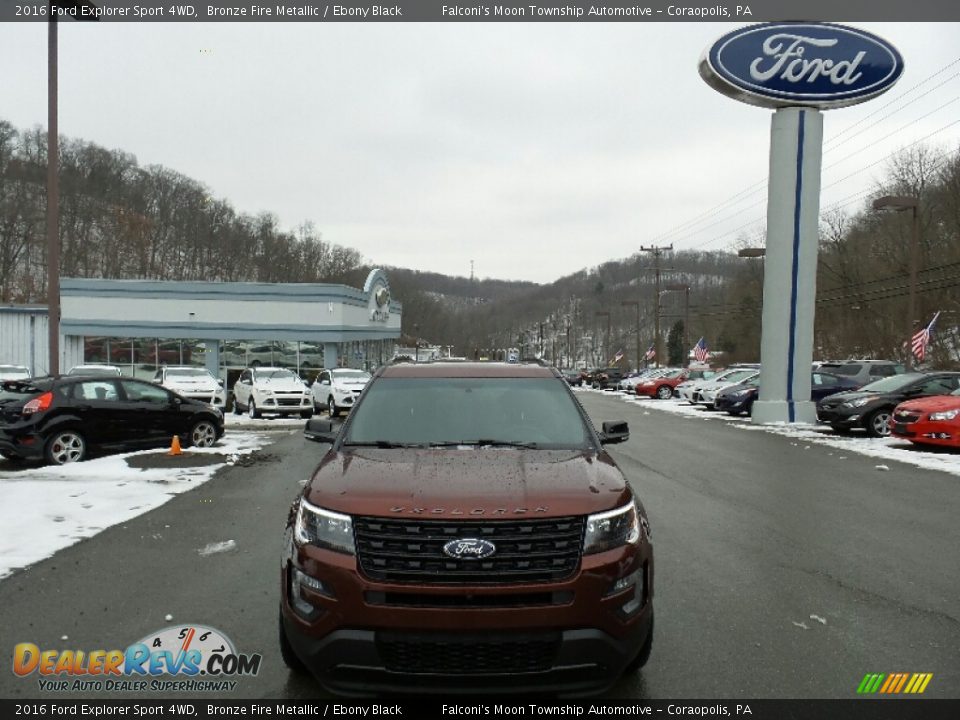 2016 Ford Explorer Sport 4WD Bronze Fire Metallic / Ebony Black Photo #3