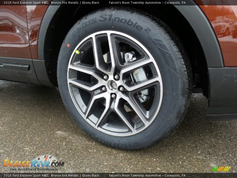 2016 Ford Explorer Sport 4WD Bronze Fire Metallic / Ebony Black Photo #8