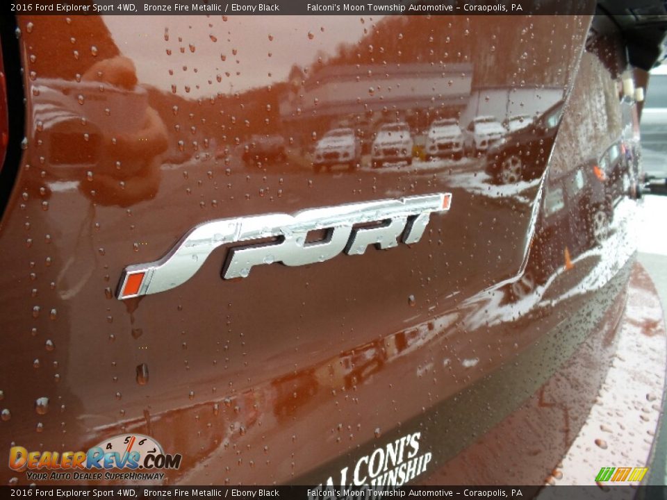 2016 Ford Explorer Sport 4WD Bronze Fire Metallic / Ebony Black Photo #15