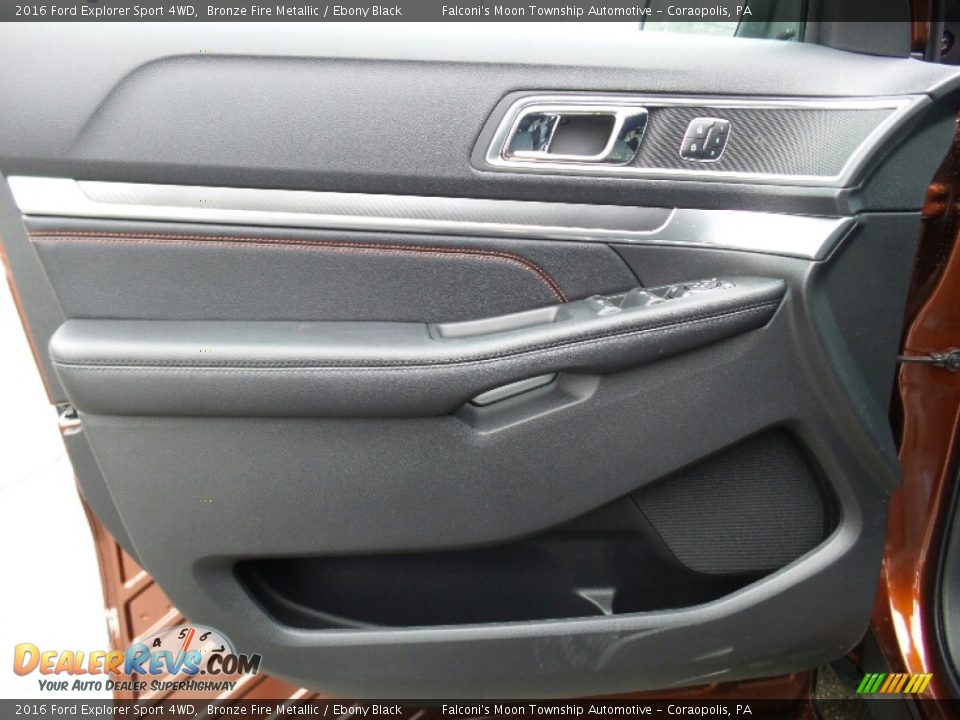2016 Ford Explorer Sport 4WD Bronze Fire Metallic / Ebony Black Photo #16