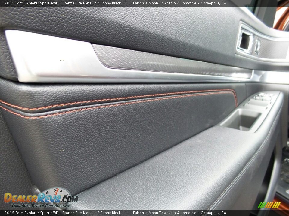 2016 Ford Explorer Sport 4WD Bronze Fire Metallic / Ebony Black Photo #17