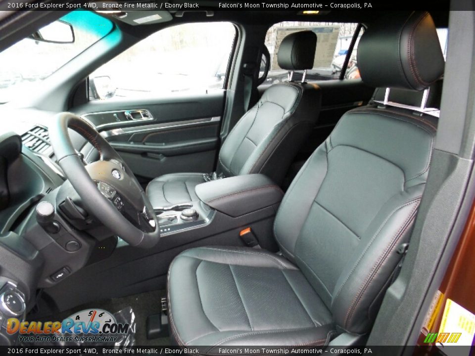 2016 Ford Explorer Sport 4WD Bronze Fire Metallic / Ebony Black Photo #18