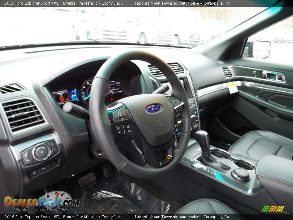 2016 Ford Explorer Sport 4WD Bronze Fire Metallic / Ebony Black Photo #19
