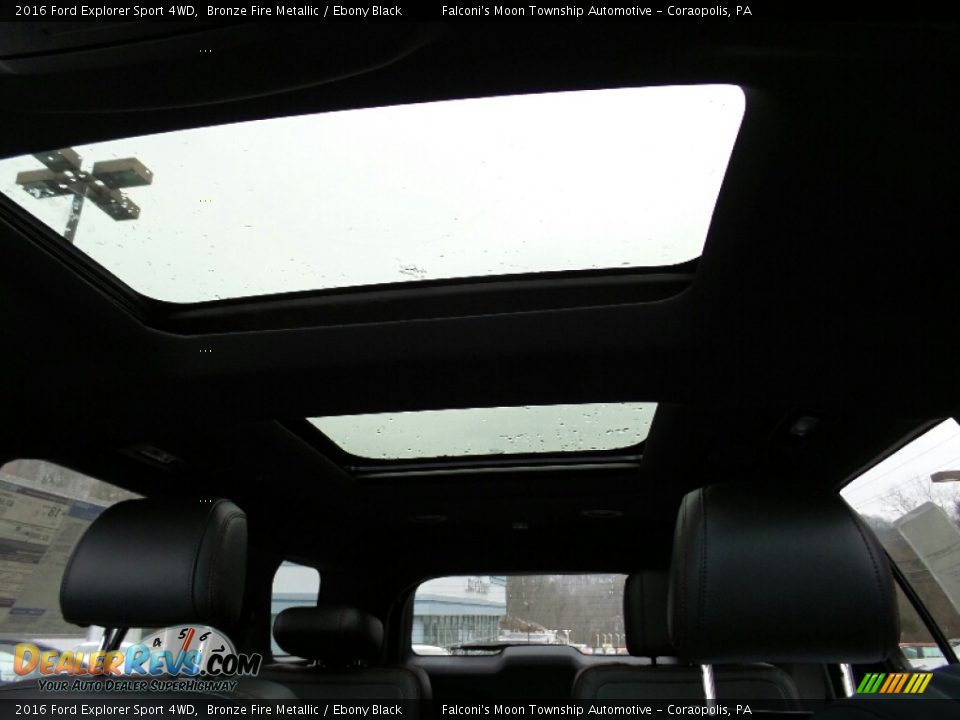 2016 Ford Explorer Sport 4WD Bronze Fire Metallic / Ebony Black Photo #23