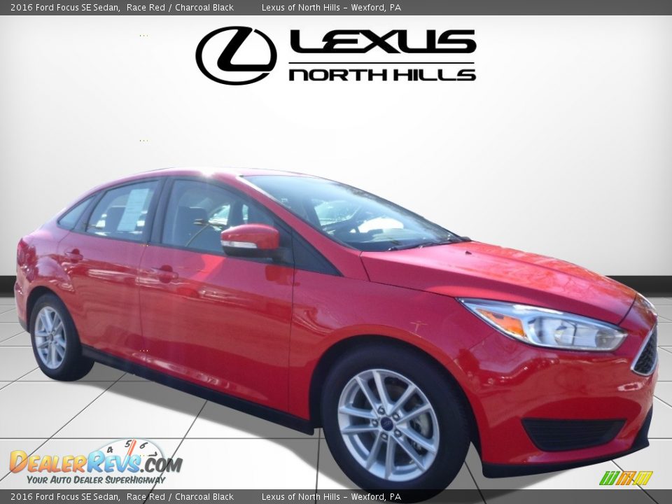 2016 Ford Focus SE Sedan Race Red / Charcoal Black Photo #1