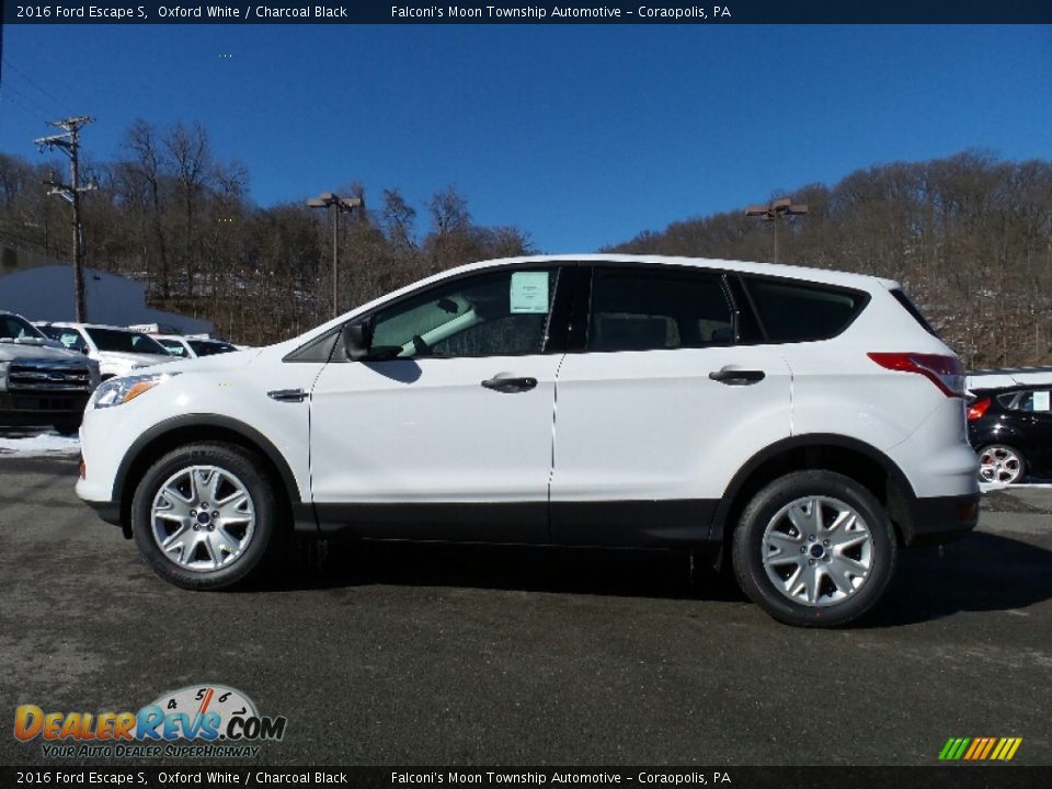 2016 Ford Escape S Oxford White / Charcoal Black Photo #1