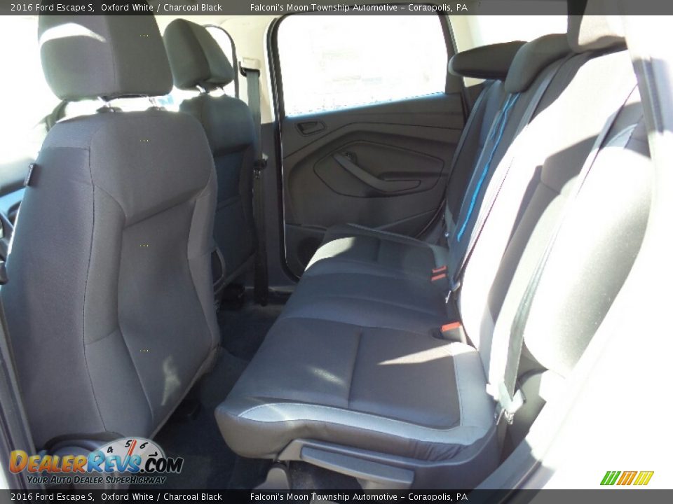 2016 Ford Escape S Oxford White / Charcoal Black Photo #10