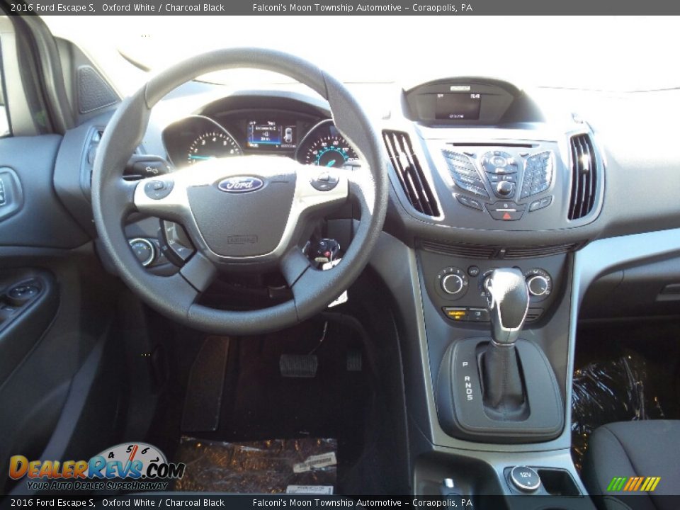 2016 Ford Escape S Oxford White / Charcoal Black Photo #11