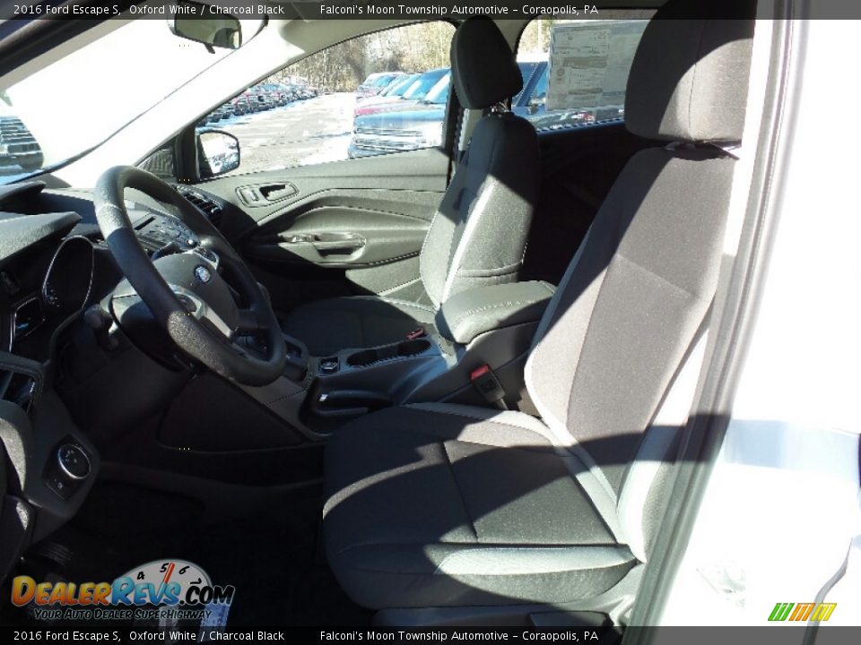 2016 Ford Escape S Oxford White / Charcoal Black Photo #13