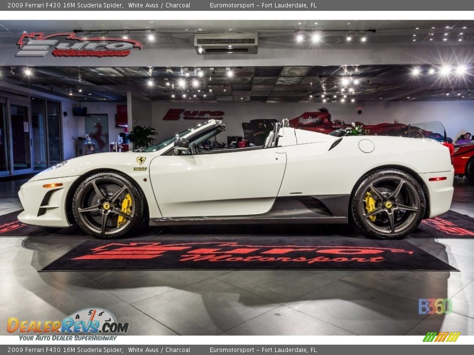 2009 Ferrari F430 16M Scuderia Spider White Avus / Charcoal Photo #19