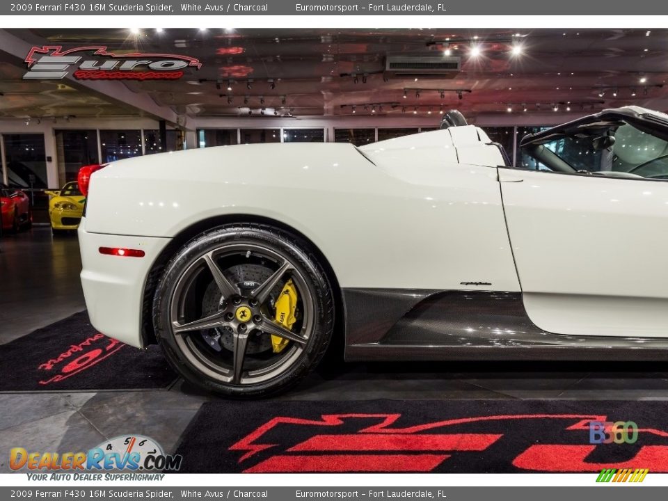 2009 Ferrari F430 16M Scuderia Spider White Avus / Charcoal Photo #24