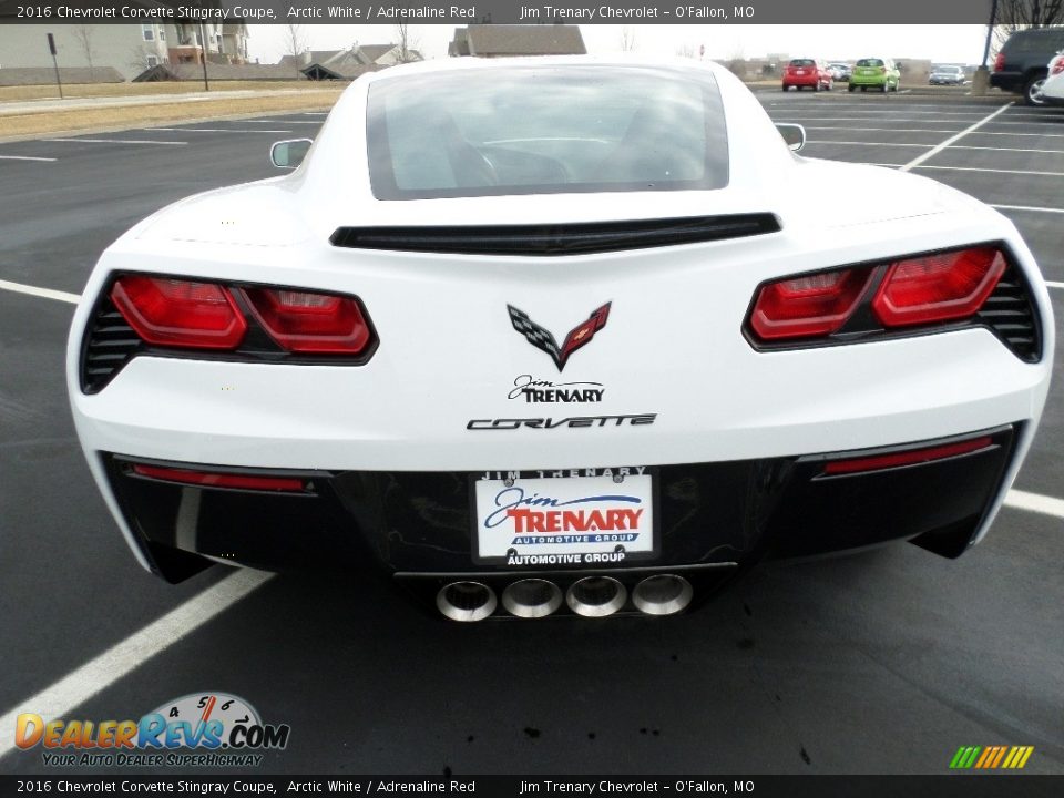2016 Chevrolet Corvette Stingray Coupe Arctic White / Adrenaline Red Photo #5