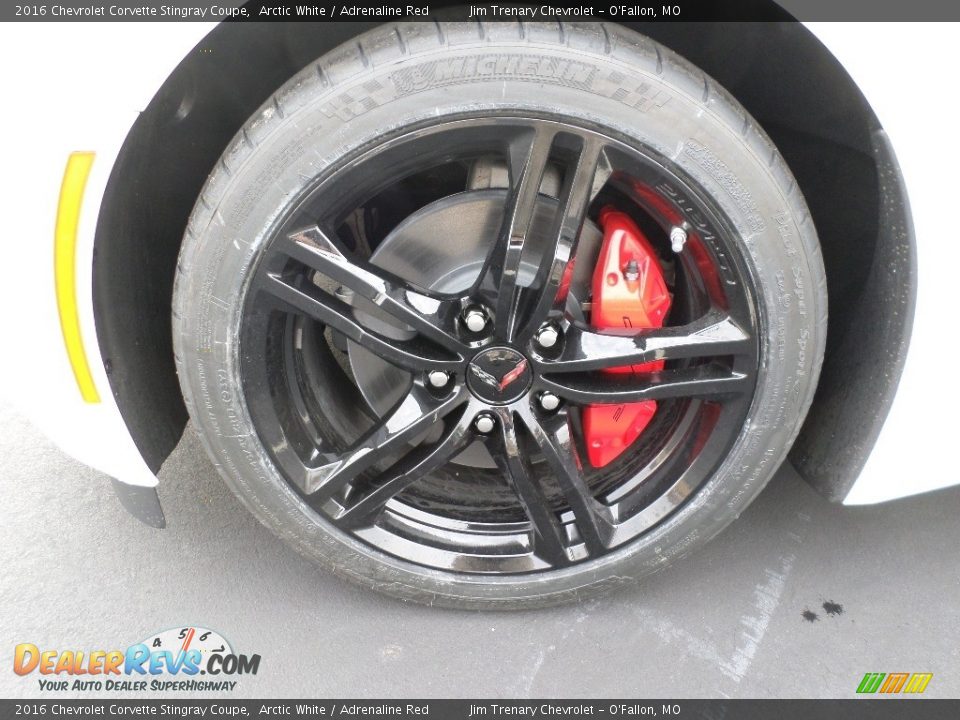 2016 Chevrolet Corvette Stingray Coupe Arctic White / Adrenaline Red Photo #10