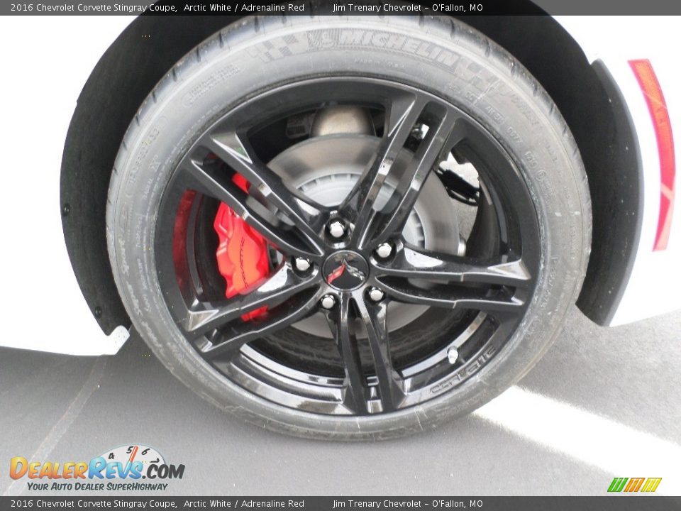 2016 Chevrolet Corvette Stingray Coupe Arctic White / Adrenaline Red Photo #11