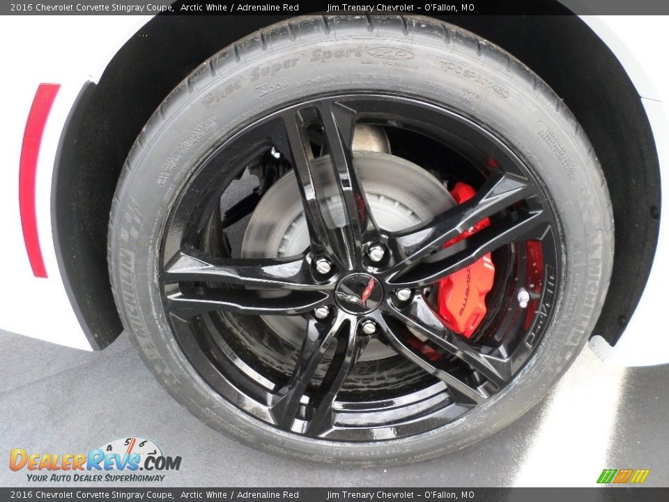 2016 Chevrolet Corvette Stingray Coupe Arctic White / Adrenaline Red Photo #12