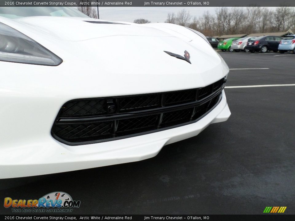 2016 Chevrolet Corvette Stingray Coupe Arctic White / Adrenaline Red Photo #15