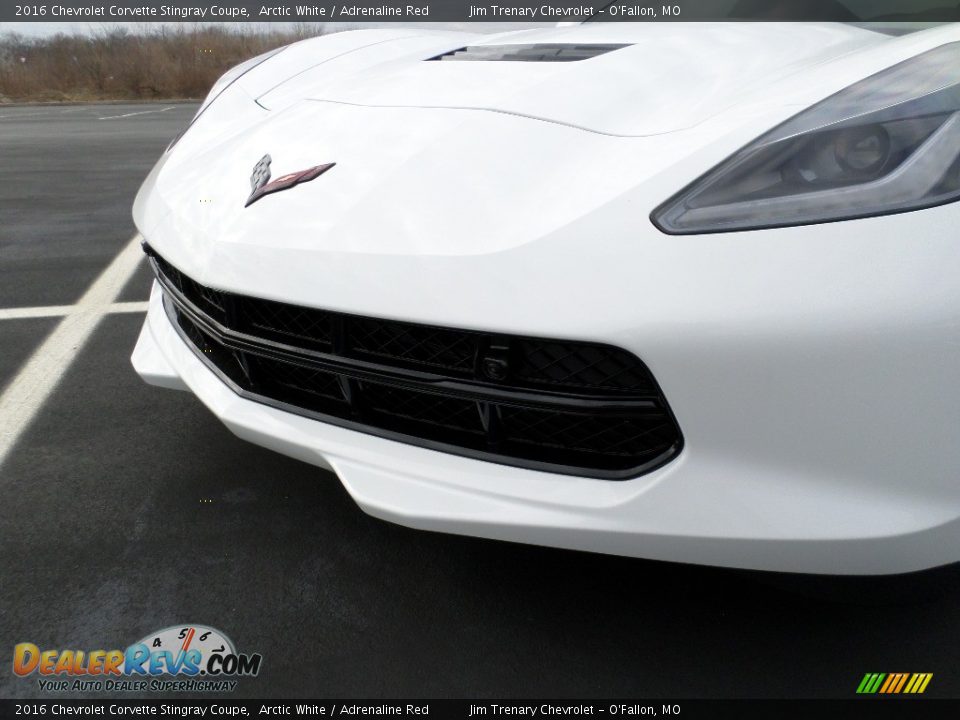 2016 Chevrolet Corvette Stingray Coupe Arctic White / Adrenaline Red Photo #16