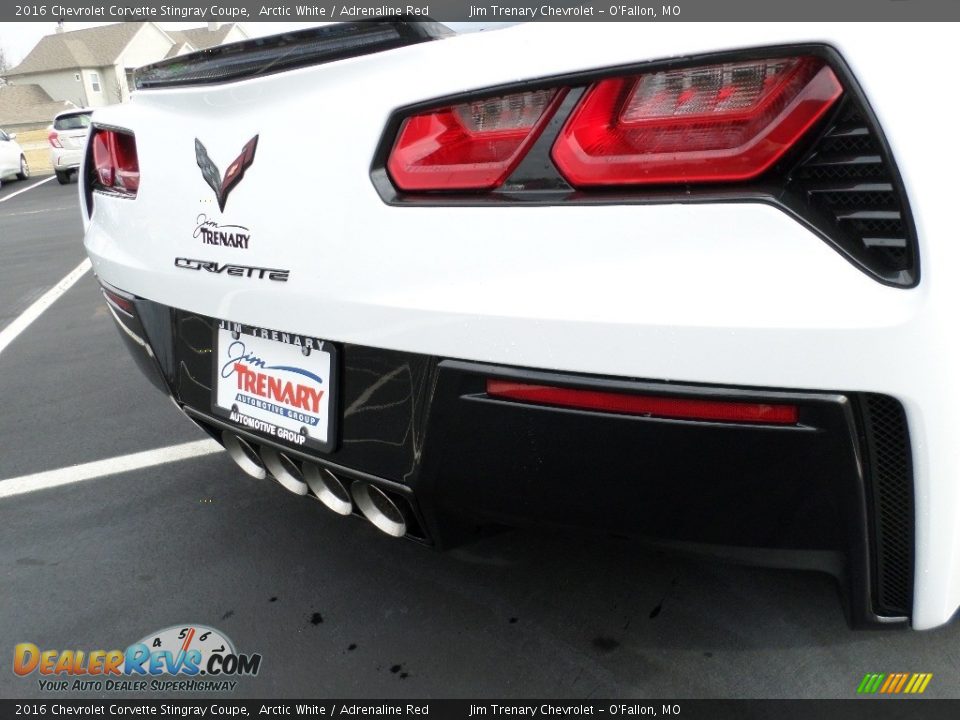 2016 Chevrolet Corvette Stingray Coupe Arctic White / Adrenaline Red Photo #20
