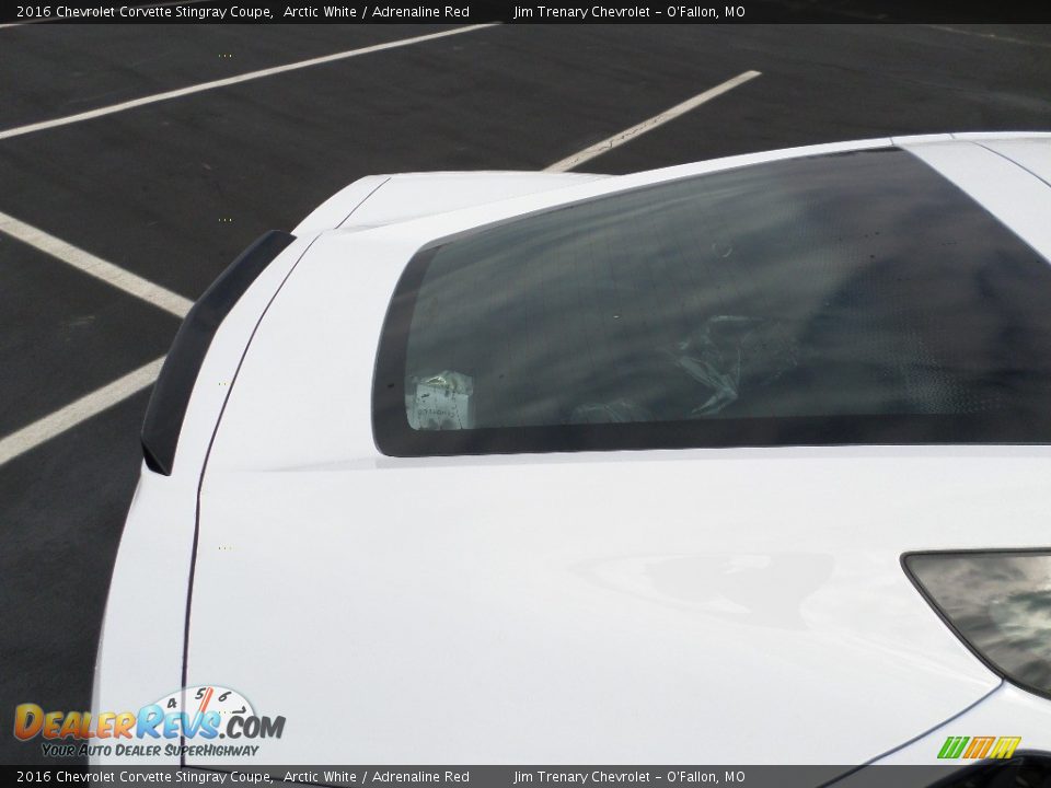 2016 Chevrolet Corvette Stingray Coupe Arctic White / Adrenaline Red Photo #22