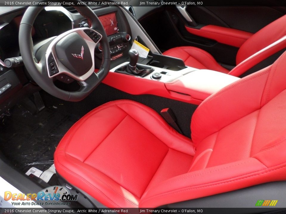 Adrenaline Red Interior - 2016 Chevrolet Corvette Stingray Coupe Photo #29