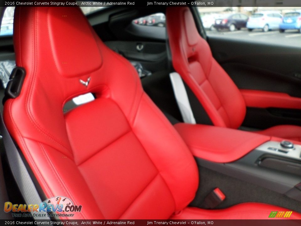 2016 Chevrolet Corvette Stingray Coupe Arctic White / Adrenaline Red Photo #32