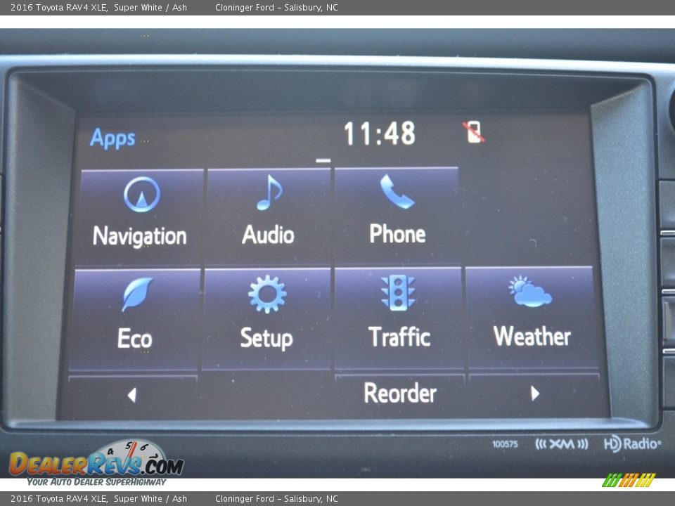 2016 Toyota RAV4 XLE Super White / Ash Photo #13