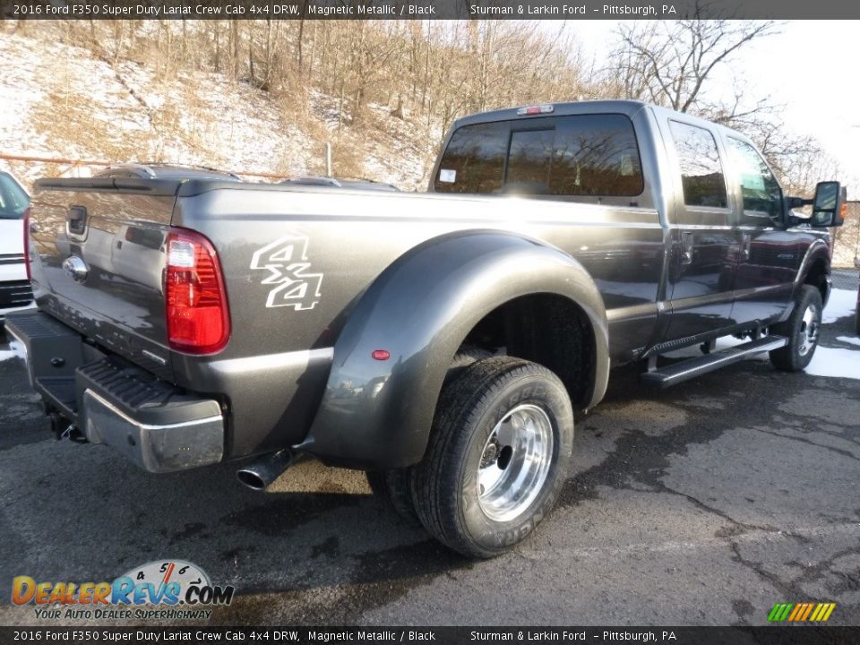 Magnetic Metallic 2016 Ford F350 Super Duty Lariat Crew Cab 4x4 DRW Photo #2