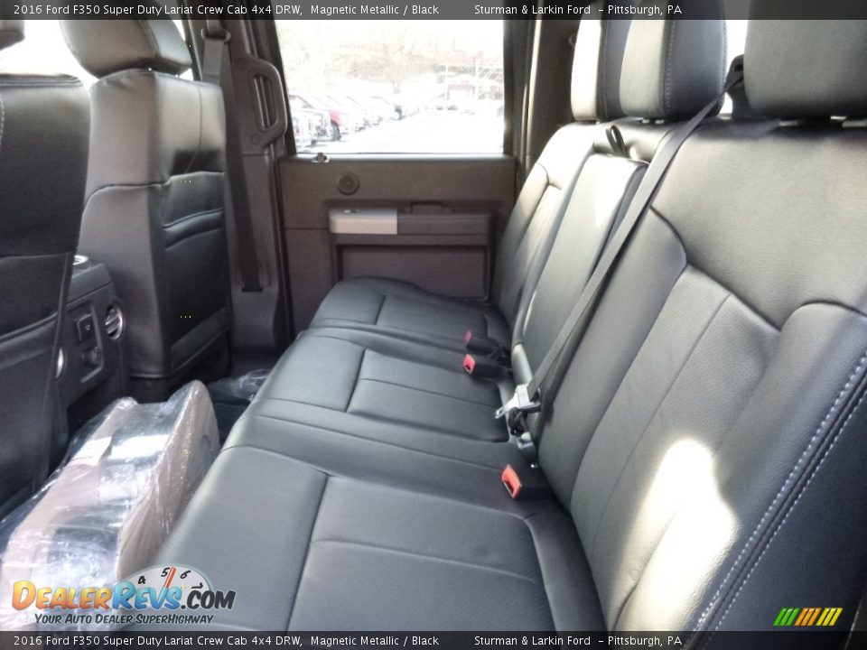 2016 Ford F350 Super Duty Lariat Crew Cab 4x4 DRW Magnetic Metallic / Black Photo #7