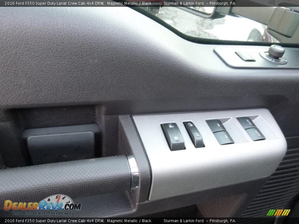 2016 Ford F350 Super Duty Lariat Crew Cab 4x4 DRW Magnetic Metallic / Black Photo #9