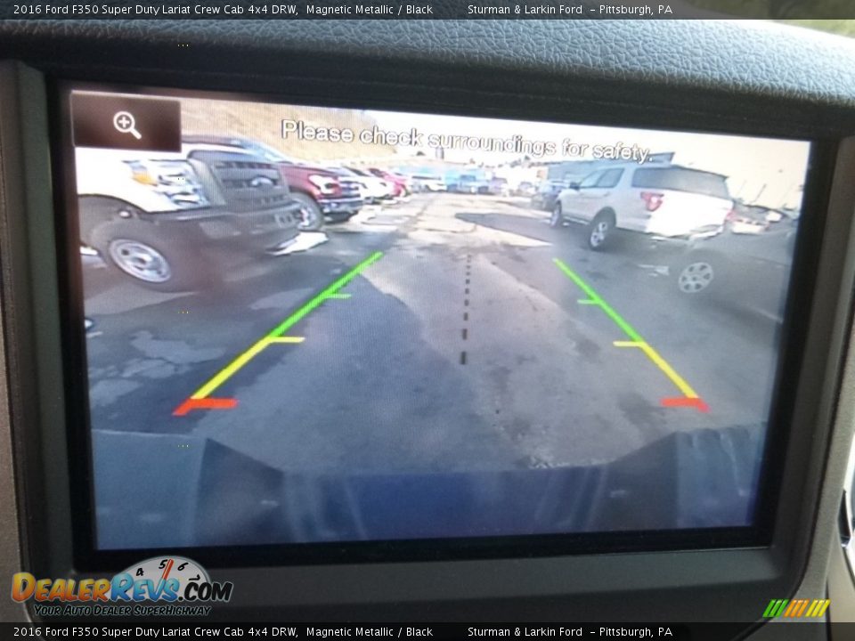 2016 Ford F350 Super Duty Lariat Crew Cab 4x4 DRW Magnetic Metallic / Black Photo #13