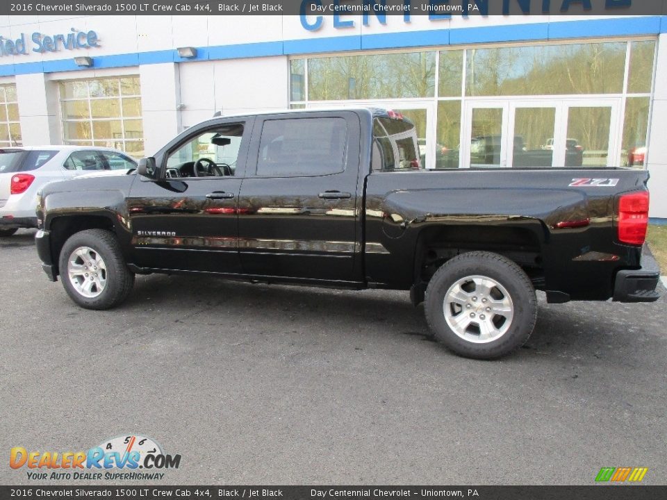 2016 Chevrolet Silverado 1500 LT Crew Cab 4x4 Black / Jet Black Photo #2