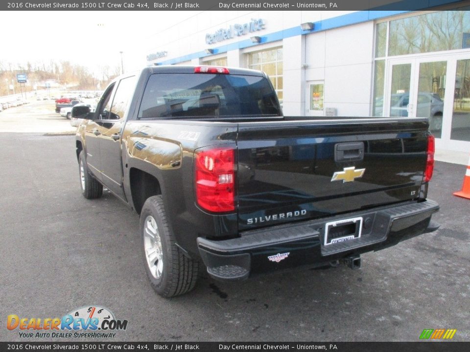 2016 Chevrolet Silverado 1500 LT Crew Cab 4x4 Black / Jet Black Photo #4