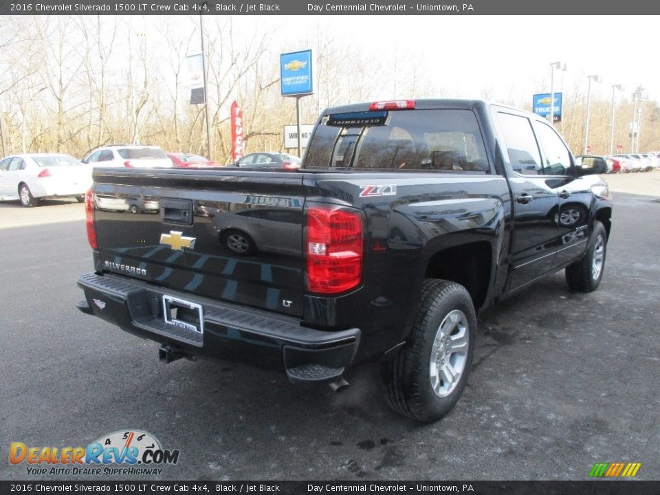 2016 Chevrolet Silverado 1500 LT Crew Cab 4x4 Black / Jet Black Photo #6